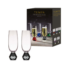 Onyx Zhara 180ml Champagne Glasses (Set of 2)